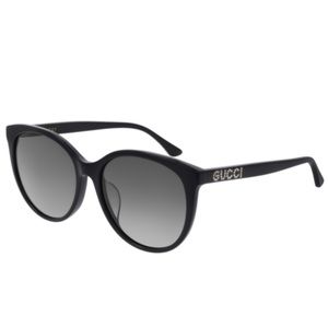 Authentic  NWT GUCCI GG0729SA Black Shiny Black sunglasses